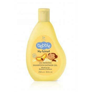 Šampon a sprchový gel 2v1 Bebble My Friend s banánovou vůní, 250 ml