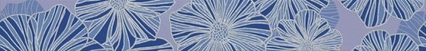 Keramické dlaždice Curlife Splendida Azul Border 50,5x6,2