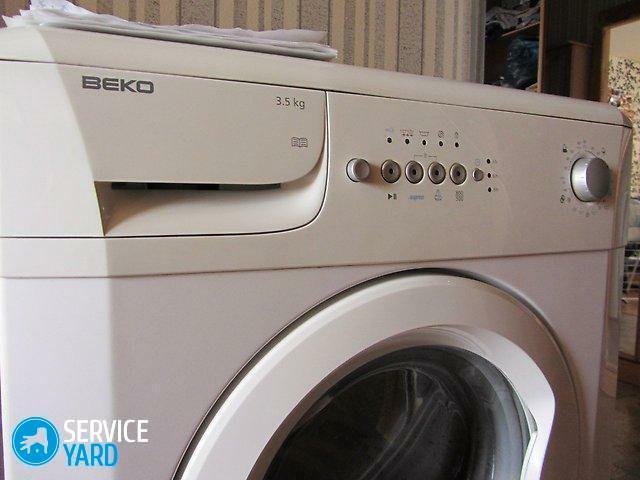 Vaskemaskine Beko 5 kg - instruktion
