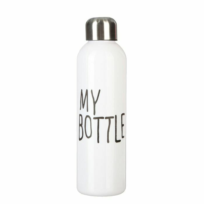 Min flaske med skruelokk, 500 ml, hvit