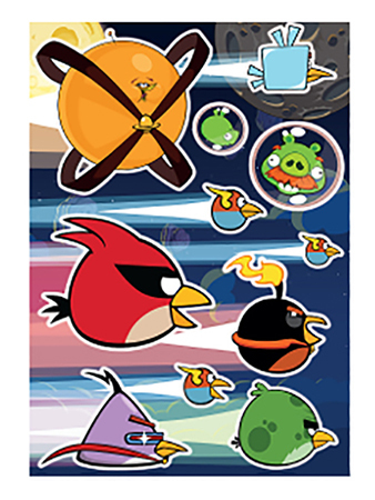 Sticker décoratif pour chambre d'enfant Decoretto Oiseaux dans l'espace