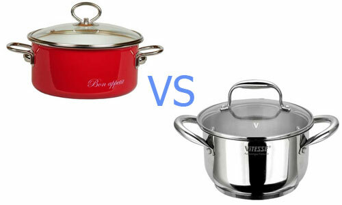 Which saucepan is better: enameled or stainless