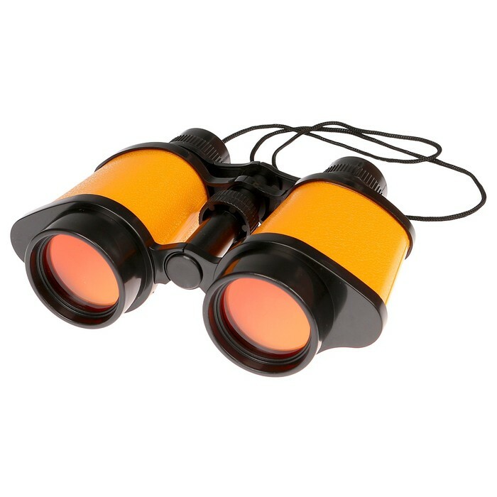 Binoculars 6x, for children, plastic, mix, 16x12 cm