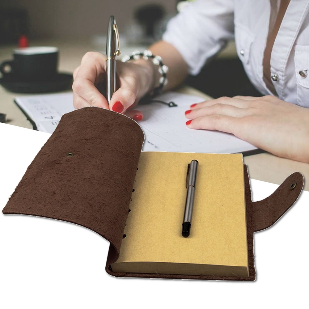 Vintage Kraft Paper Notebook Coffee Diary Journals Notepad School Stationery