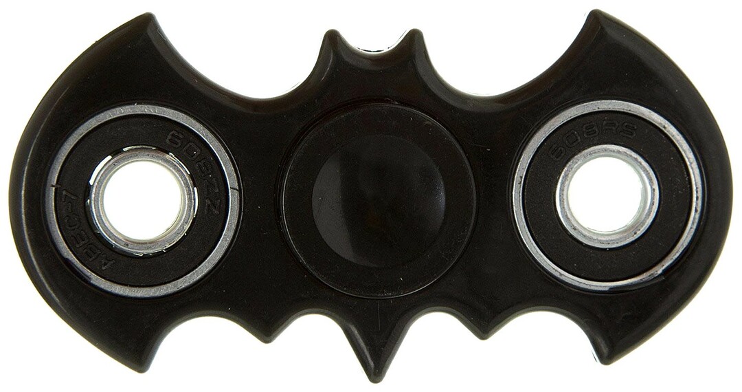 SPINNER plastik Batman siyah Batman Fidget Spinner- siyah Renk PAKET 9x9 * 1.1 cm.