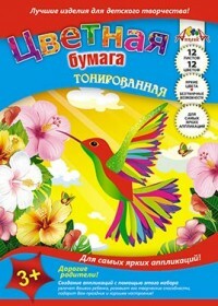 Bird of Paradise, papel colorido colorido, A4, 12 folhas