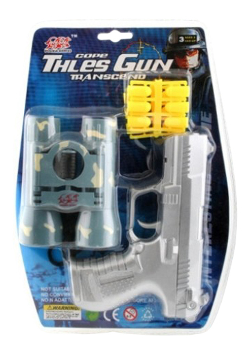 Uppsättning vapen Thles Gun med pistol och kikare Shenzhen Toys К22761