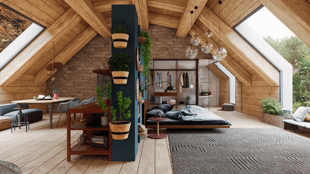 Dokončení uvnitř dřevěného domu: styly, materiály +100 fotografií