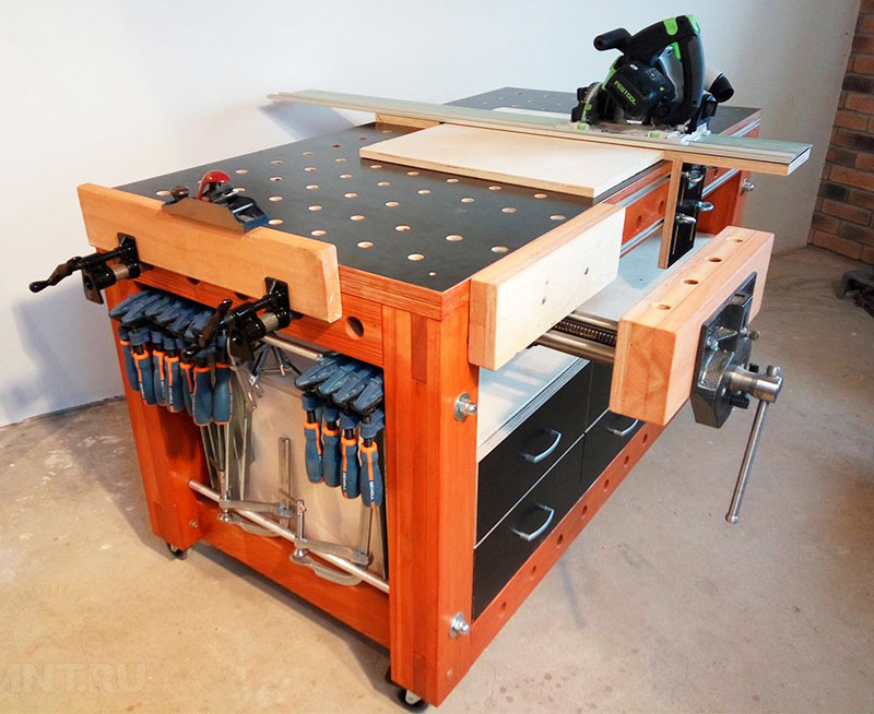 ⚒ DIY workbench: for a carpenter, joiner and locksmith