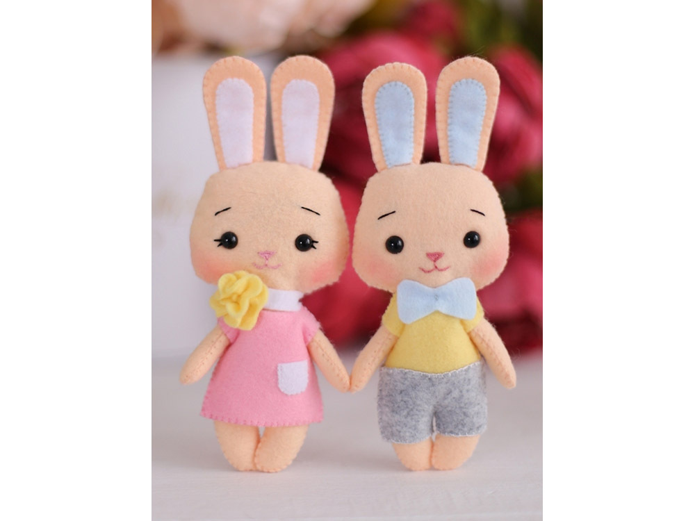 Dikiş seti oyuncakları " Bebek Tavşanı ve Fanny"