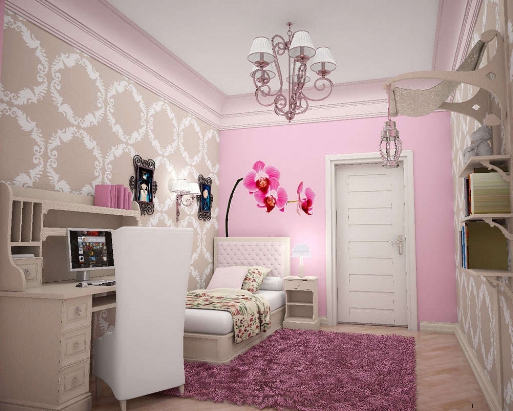 szürke rózsaszín hálószoba bézs színnel