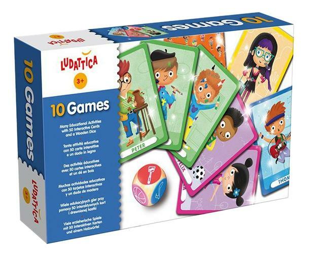 Ludattica Family Board Game Set of 10 Games