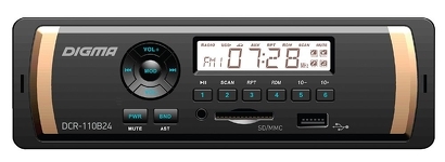 Gravador de fita auto-rádio DIGMA DCR-110B24