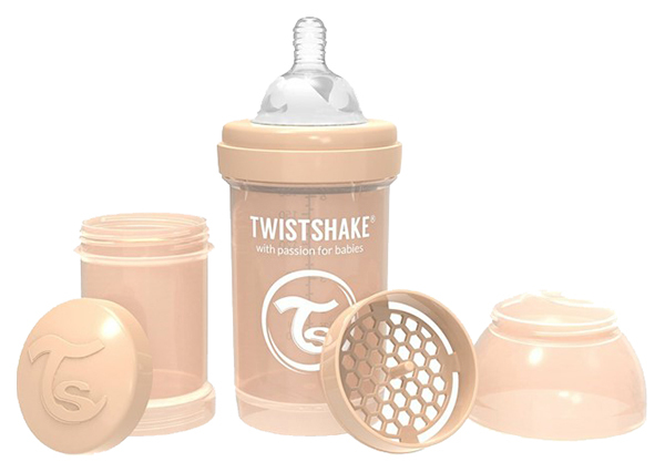 Twistshake Anti-Colic Feeding Bottle Pastel Beige Pastel Beige 180 ml