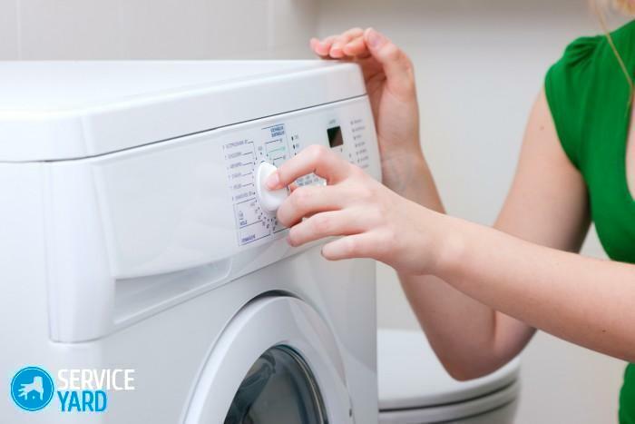 La machine à laver est éteinte pendant le lavage