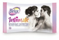 Lingettes humides Belux Soin intime, 15 pièces