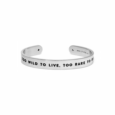 BNGL Breites Armband TOO WILD TO LIVE, TOO RARE TO DIE BNGL