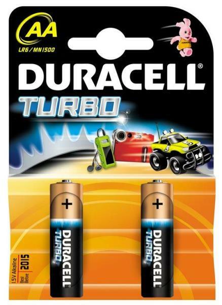 Baterija AA LR6 TURBO Duracell (2gab.)