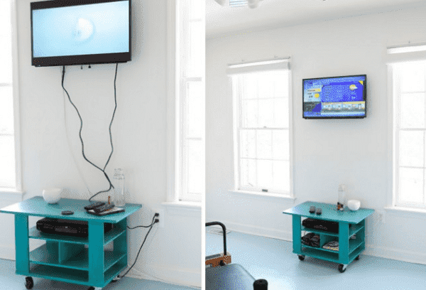 Hogyan kell álcázni a vezetékeket a TV-ről a falon javítás nélkül?