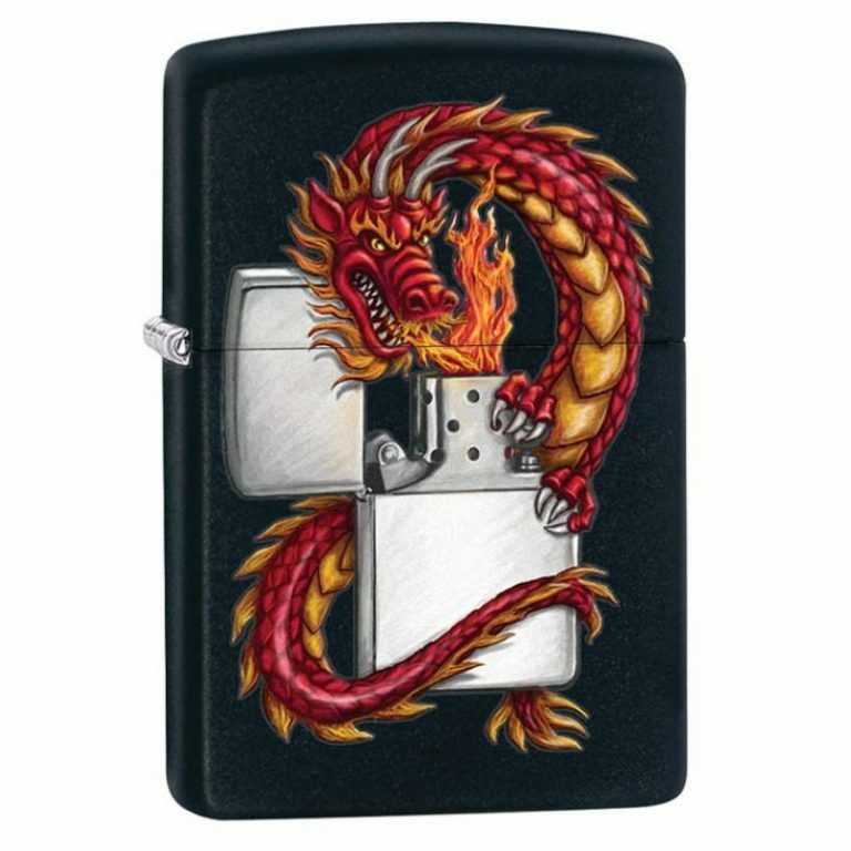 Vžigalnik Zippo 218 Oriental Dragon Black Mat