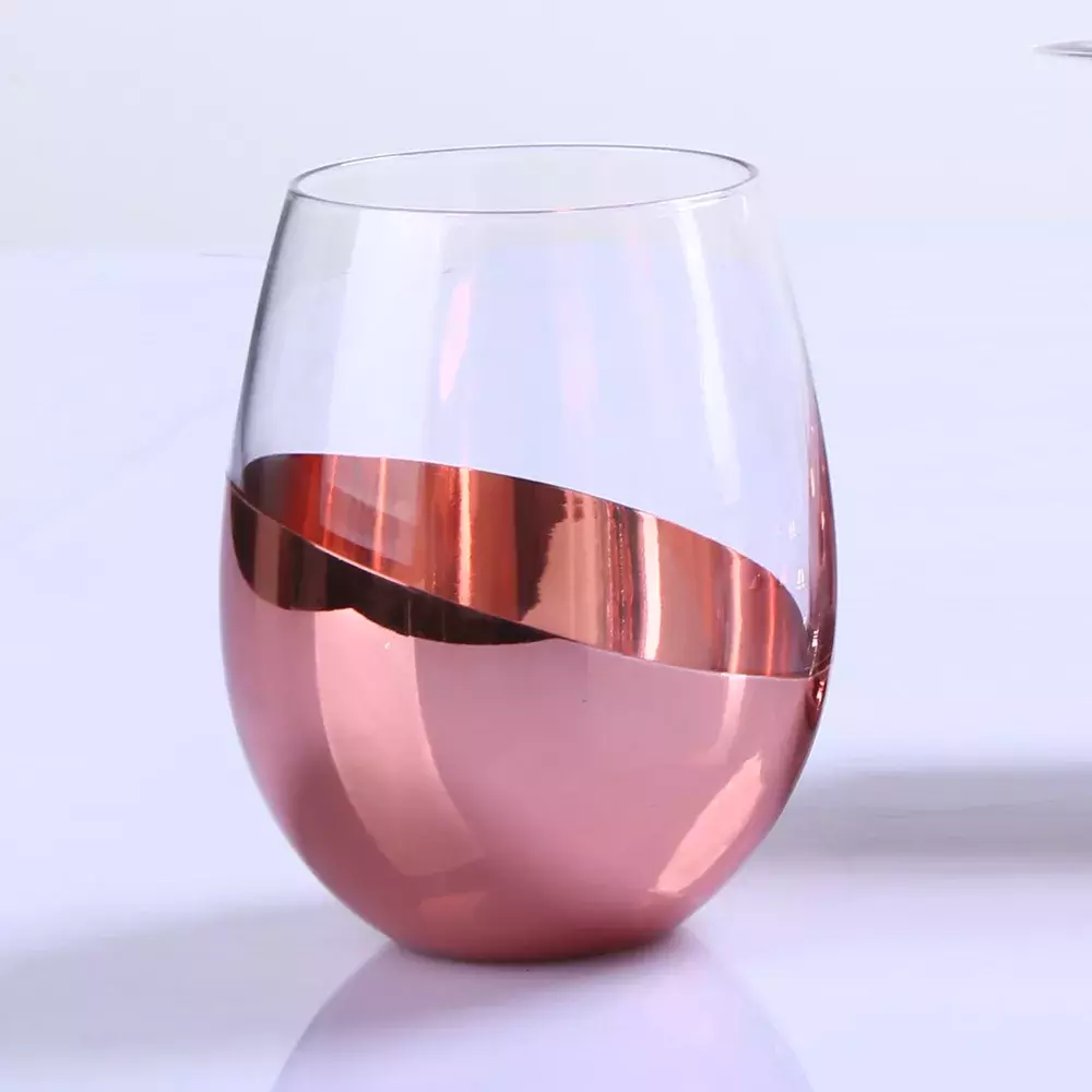 vīna glāze bez kātiem