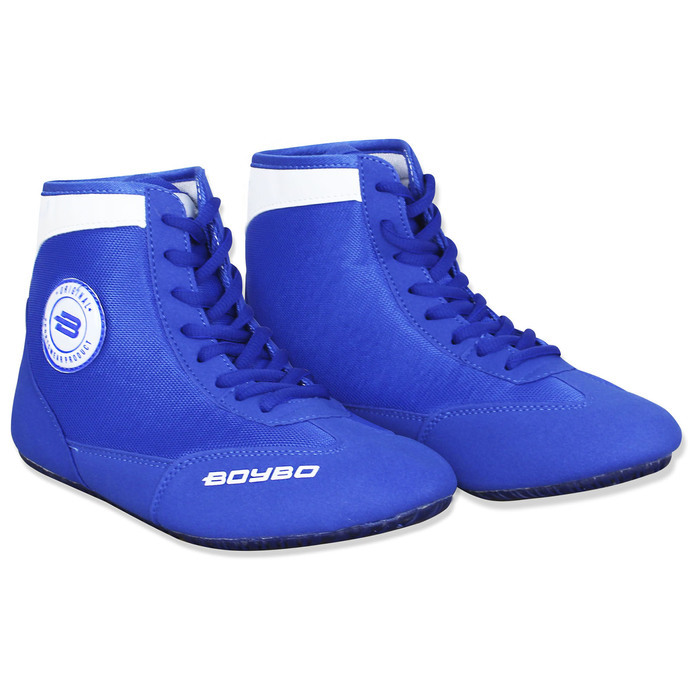 BoyBo wrestling shoes with thick soles, size 36, color blue