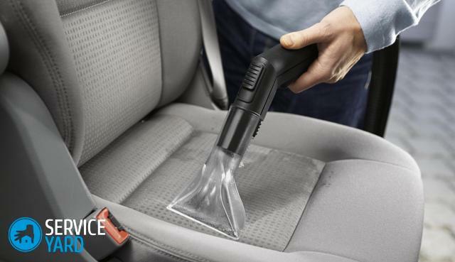 How do I clean the seats in the car?