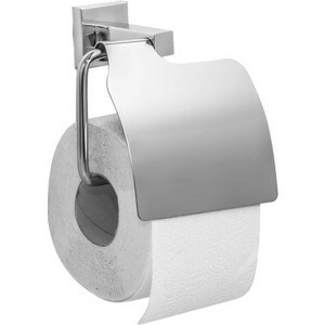 Toilettenpapierhalter Milardo Labrador mit Deckel, chrom (LABSMC0M43)