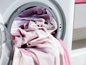 Cesta k mytí závěsy, příze a očko ve stroji, obecné pokyny pro praní