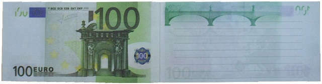 Filkinin matkamuisto Diploma Notepad -pakkaus 100 euroa NH0000014