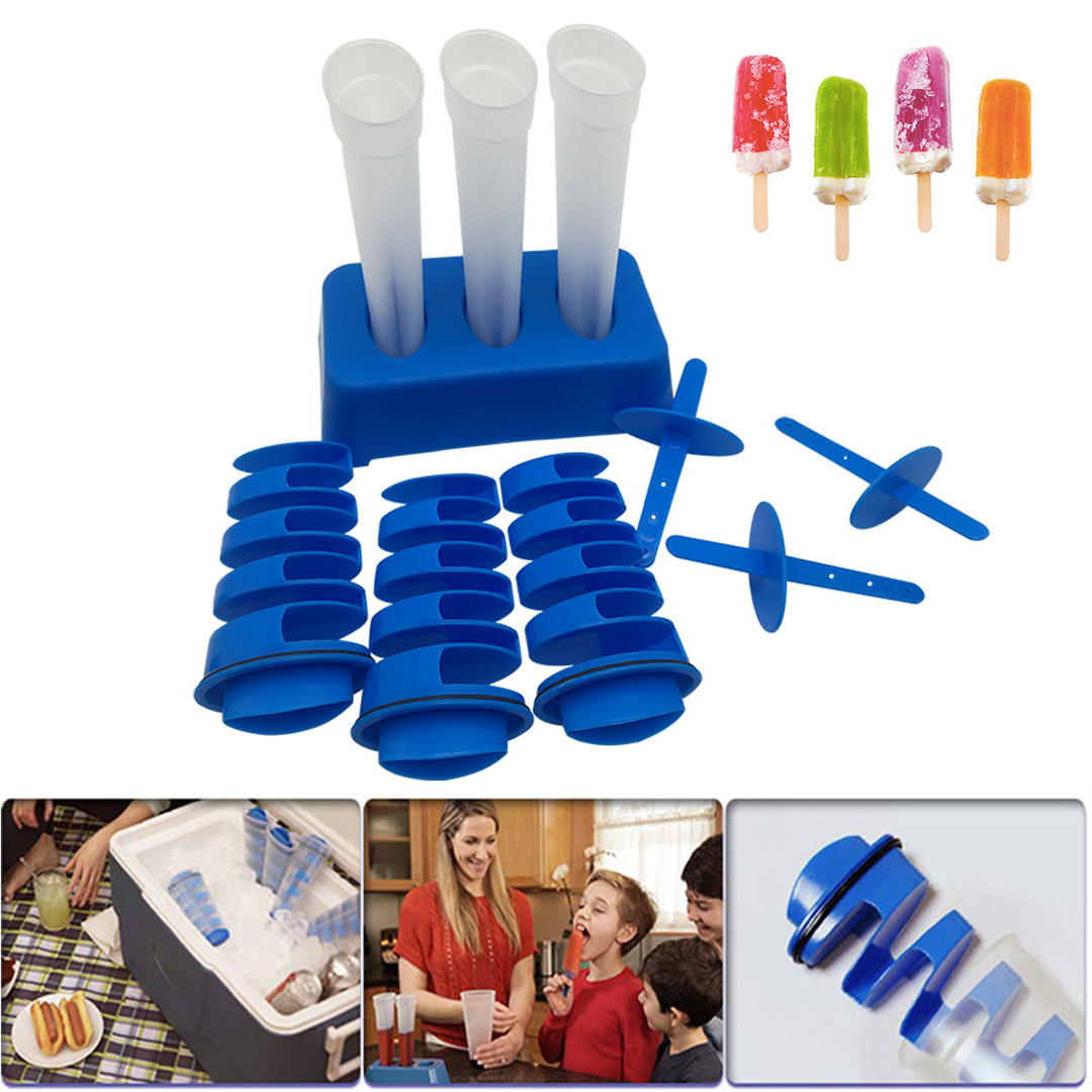 Silikon Spiral Çizgili Buz Küpü Lolipop DIY Krem Popsicle Yoğurt Buz Kalıbı Buz Makinesi Buz Kutusu