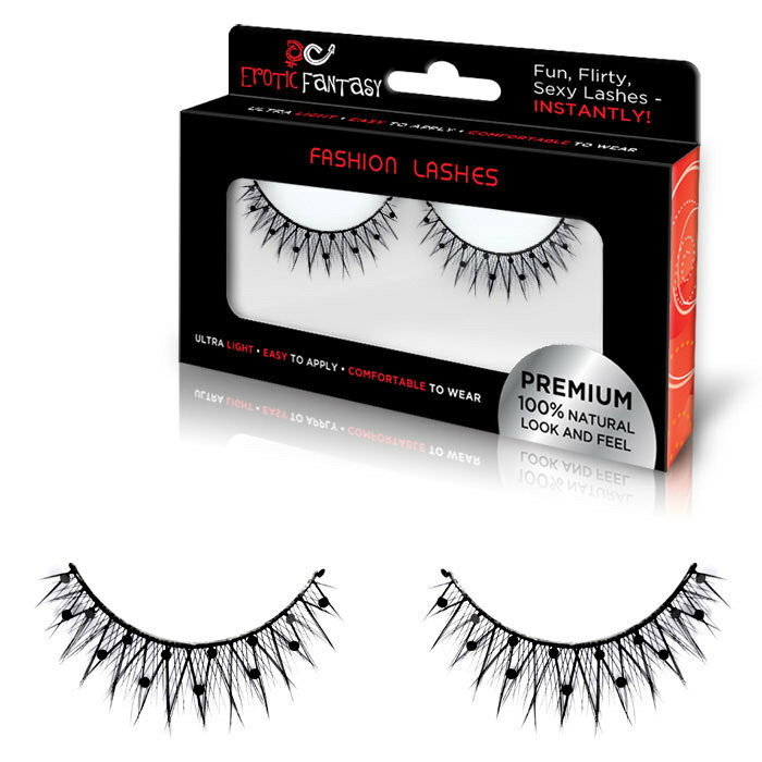 Accessories: Exclusive Black Dimension Crystal False Eyelashes