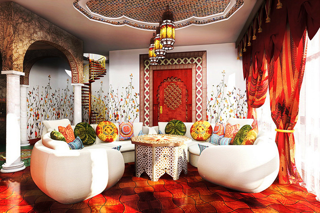 interior em estilo marroquino