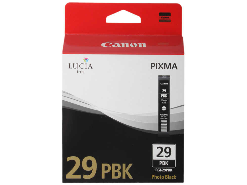 Canon PGI-29PBK Fotopatrone für PRO-1. Schwarz. 111 Seiten.