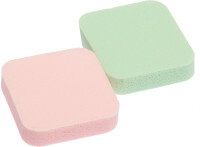 Dewal Beauty makeup sponge, colored, 35x35x10 mm, 2 pieces