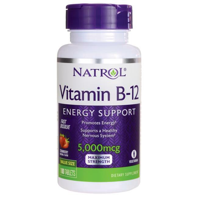 Vitamine B12 Natrol Vitamine B-12 5000 FD 100 tabletten