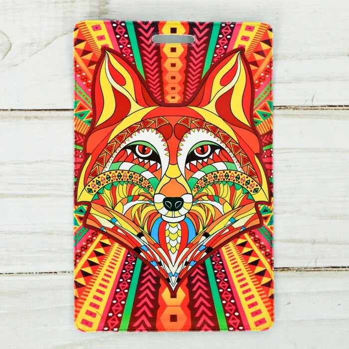 Etui für Karten und Abzeichen " Fox", 6,8 x 10,5 cm