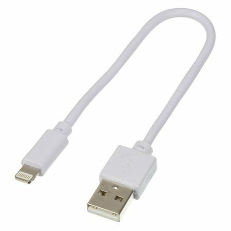 Kabelis DIGMA USB A (m), Lightning (m), 0,15 m, baltas