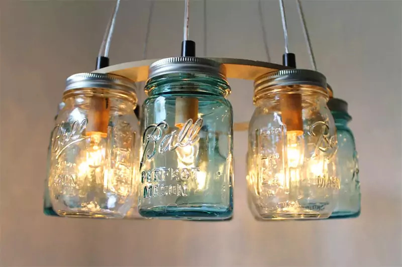 Interesting ideas for lampshades from scrap materials