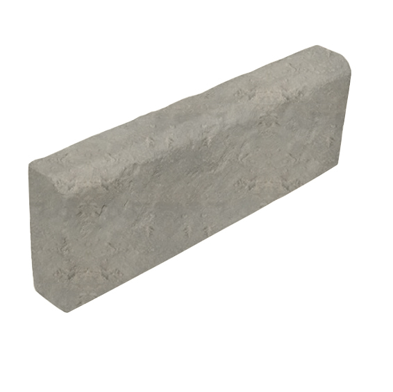 Meio-fio da calçada em pedra artificial White Hills Tivoli С950-82 com bisel cinza