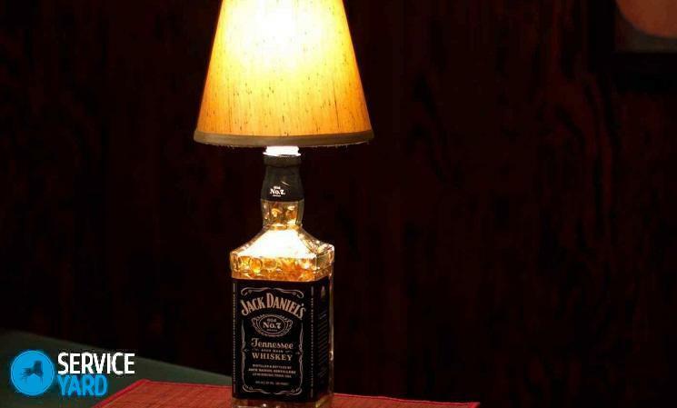 Table lamp by own hands