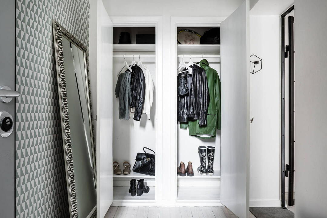 Dressing room in the hallway: built-in, corner and other options in the interior, photo