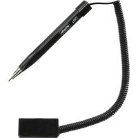 Ballpoint pen on stand Attache Loft, ink color blue, body color black