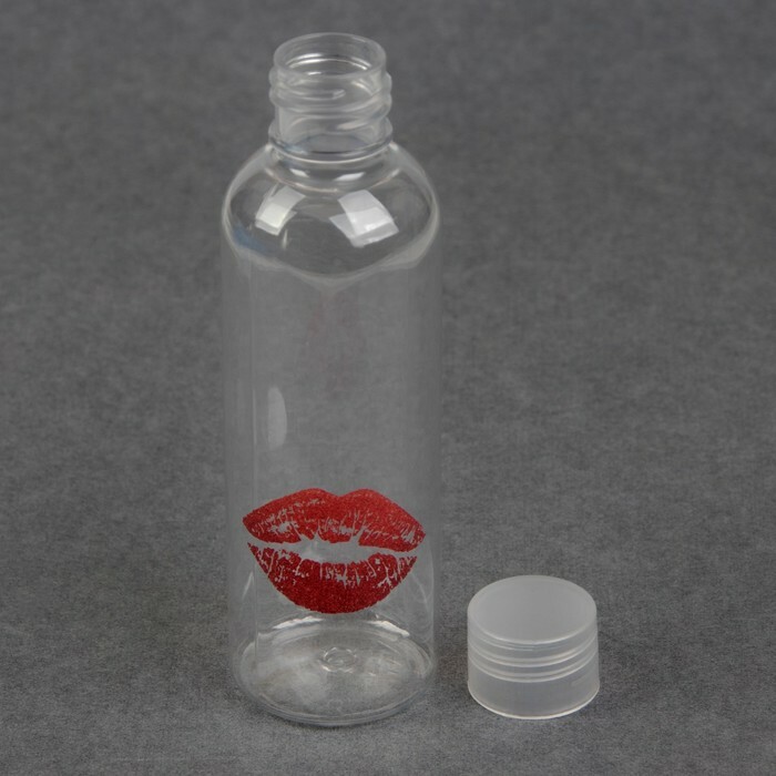 Säilytyspullo " Kiss", 85 ml, läpinäkyvä