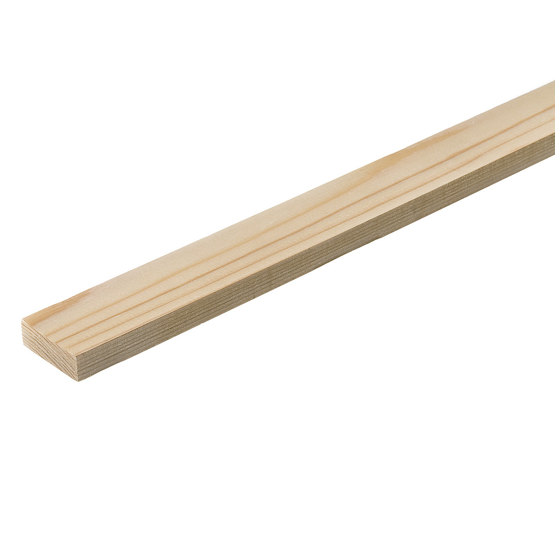 Dry planed hardwood bar 15x45x3000 mm grade AB