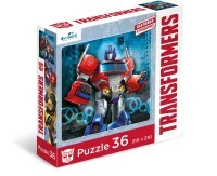 Puzzle Transformers. Optimus + klistremerker (36 elementer)