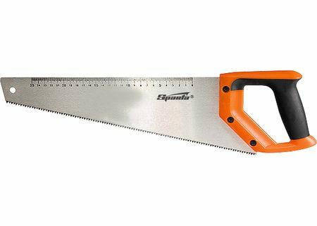 Hacksaw for wood, 450 mm, 7-8 TPI, tooth-2D, hardened tooth, ruler, two-component handle SPARTA