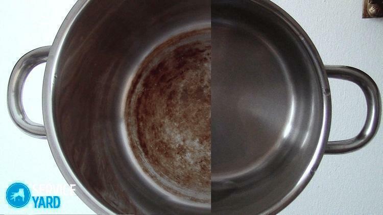 How to clean the pan from scale in the home?