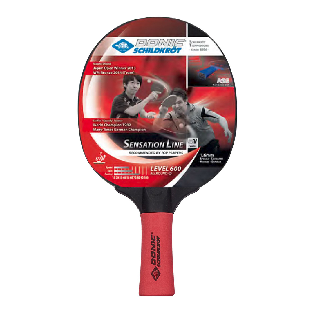 Table tennis racket Donic 724402 Sensation 600, black-red