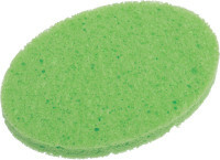 Dewal Beauty Smink eltávolító szivacs, zöld, 75x105x10 mm, 2 db